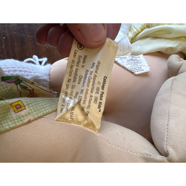 Pair of Cabbage Patch Kids Preemies Dolls w Adoption Certificate Birth Vintage