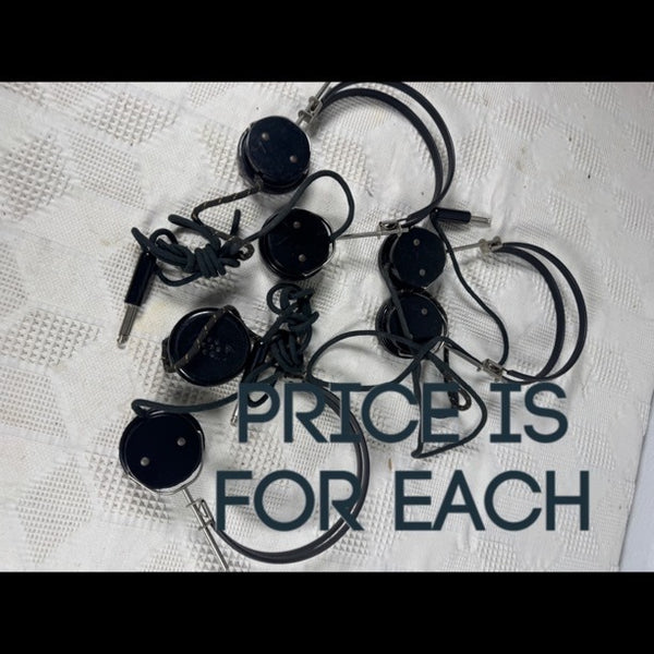 Vintage Bakelite Headphones 1930s 1940s WWII Era w Metal Frame Unbranded