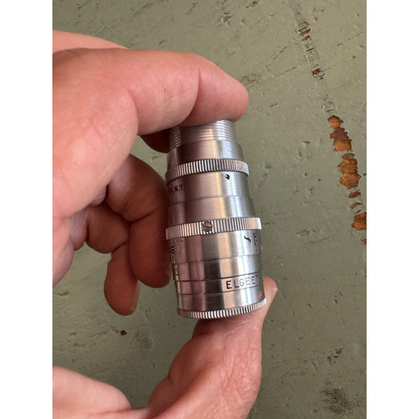 Vintage Elgeet Cine Tel Pair of Camera Lenses in Original Lined Box