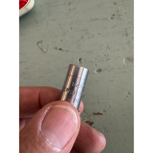 Vintage Elgeet Cine Tel Pair of Camera Lenses in Original Lined Box