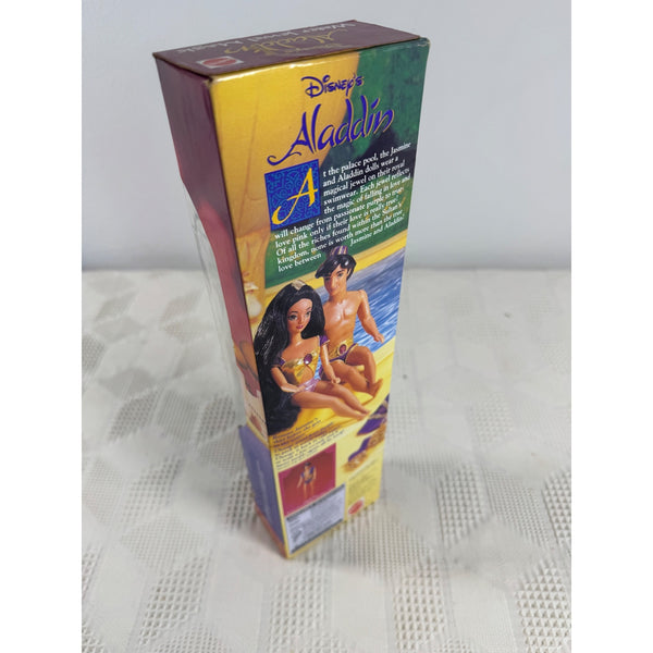 Disney Aladdin Water Jewel Magic Jasmine Doll 1993 Mattel 11272 NIB