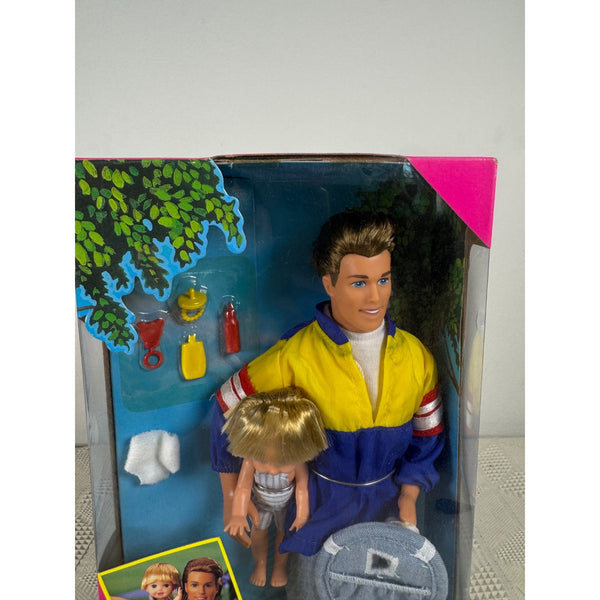 Big Brother Ken and Baby Brother Tommy Doll Set Vintage 1996 Mattel 17055 NIB