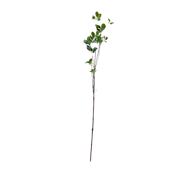 46" Faux Green Leaf Spray Stem