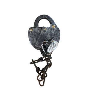 Antique Railroad Padlock and key