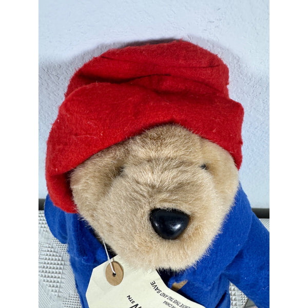 Paddington Bear Plush 2002 Beverly Hills Teddy Bear Co Blue Coat Red Hat w Tags