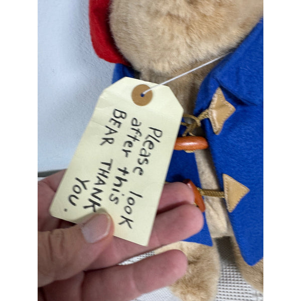 Paddington Bear Plush 2002 Beverly Hills Teddy Bear Co Blue Coat Red Hat w Tags