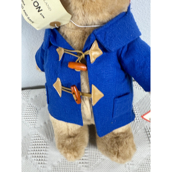 Paddington Bear Plush 2002 Beverly Hills Teddy Bear Co Blue Coat Red Hat w Tags