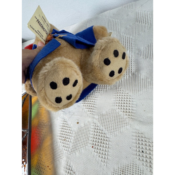 Paddington Bear Plush 2002 Beverly Hills Teddy Bear Co Blue Coat Red Hat w Tags
