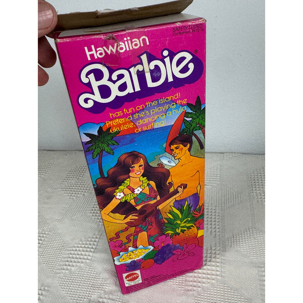 Hawaiian Barbie Doll Rare Vintage 1982 Mattel With Accessories 7470 NIB