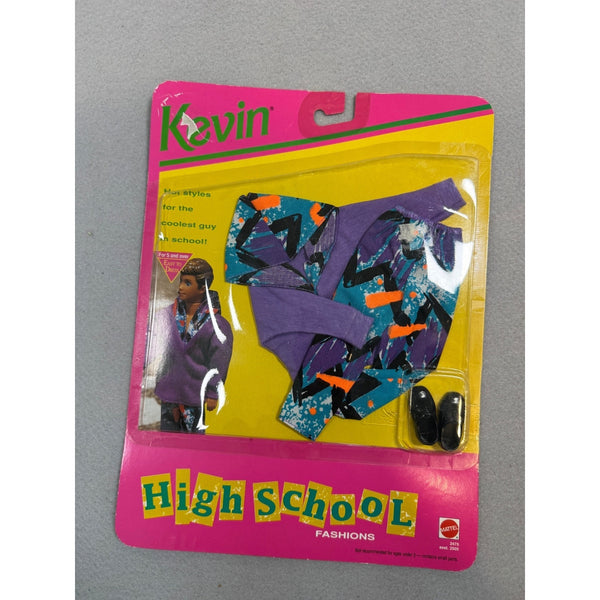 Mattel Kevin High School Fashion Doll Outfit Accessory Set Purple Abstract NWB