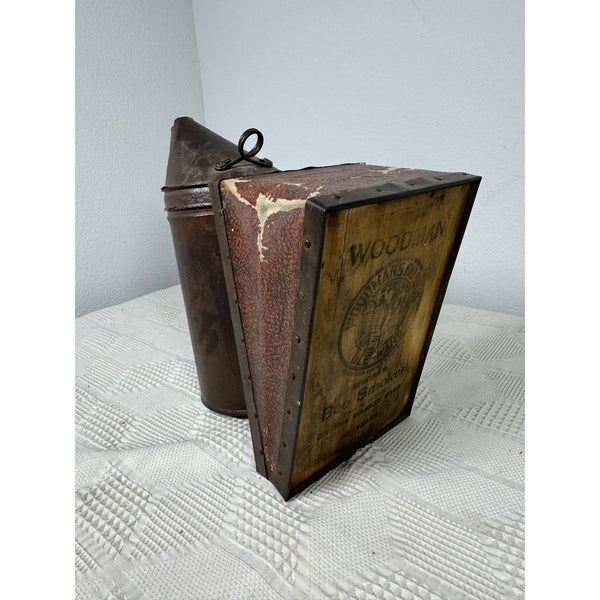 Vintage Woodman Bingham Bee Smoker With Leatherette Bellows and Metal Body