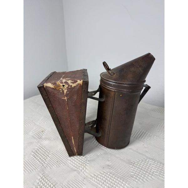 Vintage Woodman Bingham Bee Smoker With Leatherette Bellows and Metal Body