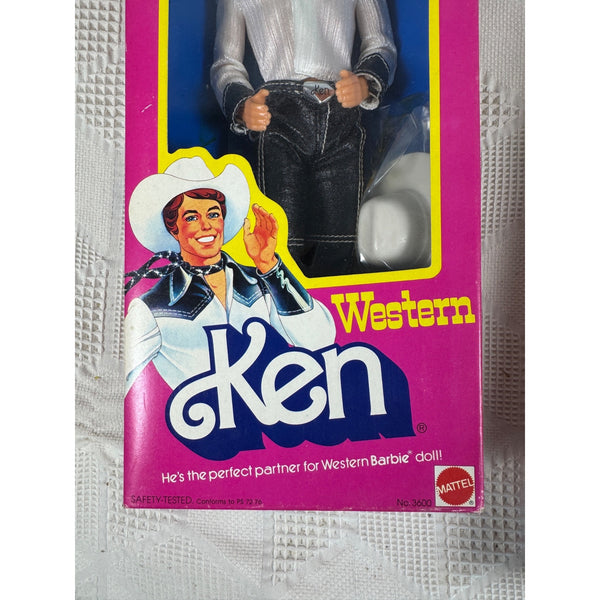 Western Barbie and Ken Dolls 1980 Mattel Vintage Collectible 1757 and 3600 NIB
