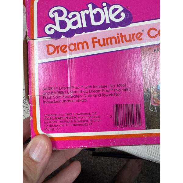 Barbie Dream Furniture Collection Patio Recliner & Serving Cart Set Mattel 1982