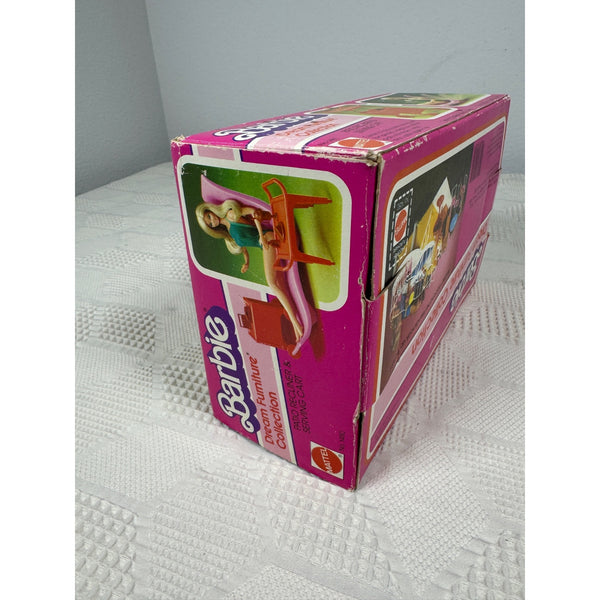 Barbie Dream Furniture Collection Patio Recliner & Serving Cart Set Mattel 1982