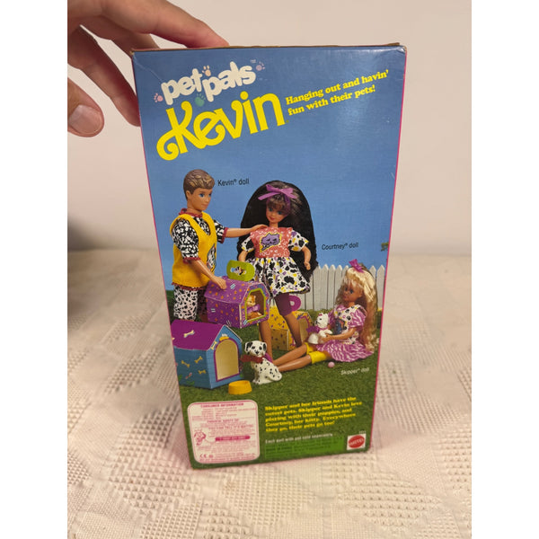 Pet Pals Kevin Doll With Dalmatian Puppy and Doghouse 1991 By Mattel 2711 NIB