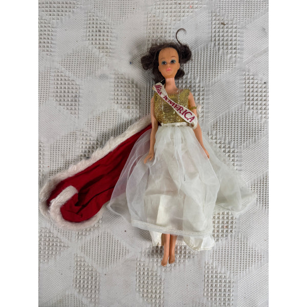Rare Kellogg's 1970s Miss America Steffie Face Walk Lively Barbie Doll 