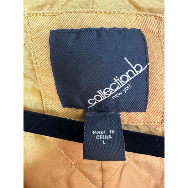 Collection B Womens Yellow Coat