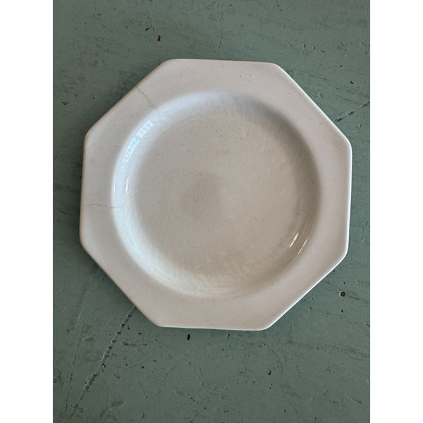 Vintage Ironstone J and G Meakin Liberty Octagonal Plate 1970s White England