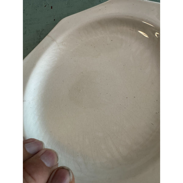 Vintage Ironstone J and G Meakin Liberty Octagonal Plate 1970s White England