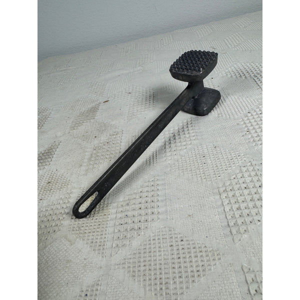 Vintage Aluminum Meat Tenderizer With Two Sided Hammer For Meat Preparation