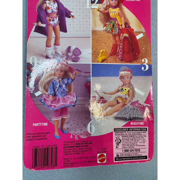 Stacie Feeling Fun Fashions Barbie Doll Outfit Bedtime Robe Set Mattel 1993 NWB