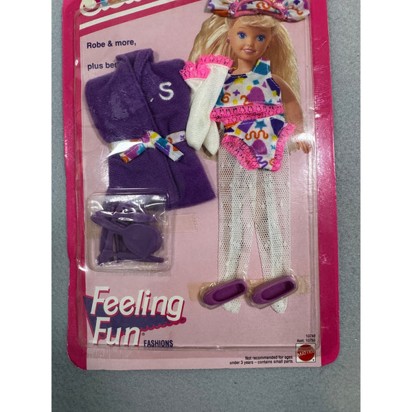 Stacie Feeling Fun Fashions Barbie Doll Outfit Bedtime Robe Set Mattel 1993 NWB