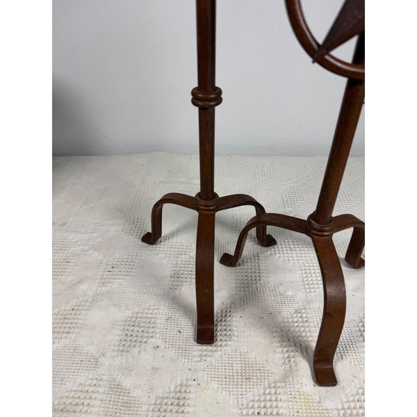 Rustic Iron Texas Star Candle Holders Set Of 2 Western Style Decor Rust Finish