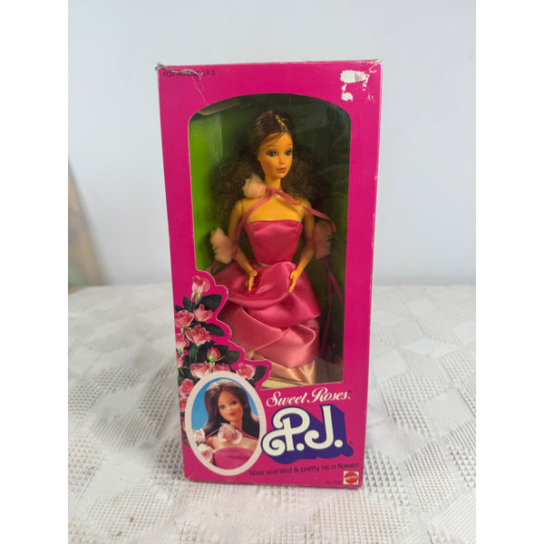 Sweet Roses PJ Doll Rose Scented By Mattel 1983 No 7455 Vintage Collectible NIB