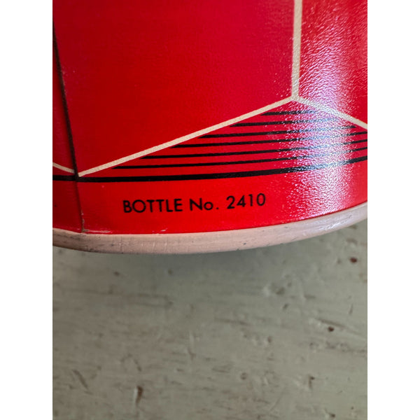 Vintage 1974 Thermos Model 2410 Red Insulated Metal Flask With Cup and Lid USA