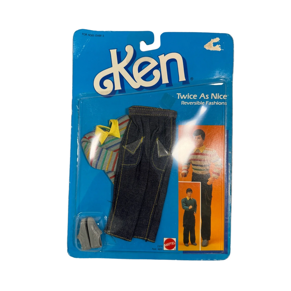Ken Mattel Twice as Nice Reversible Fashions 2309 Outfit 1980s Ken Doll NWB