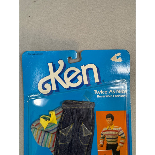Ken Mattel Twice as Nice Reversible Fashions 2309 Outfit 1980s Ken Doll NWB