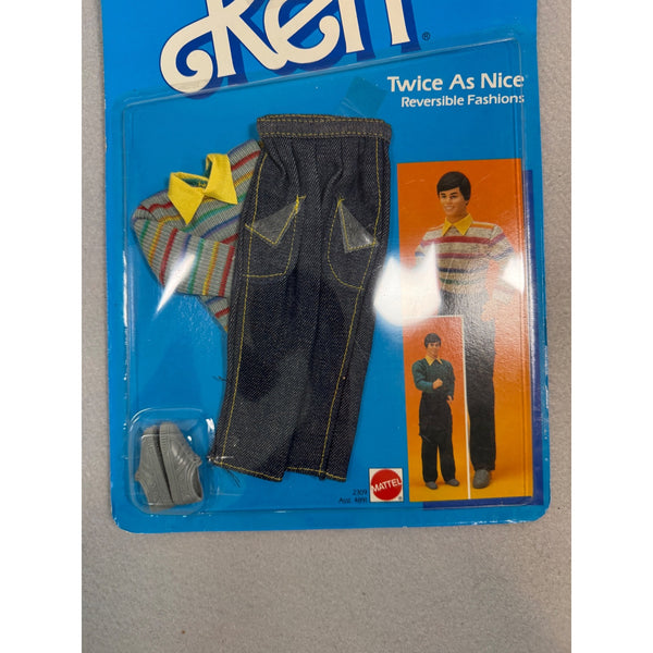 Ken Mattel Twice as Nice Reversible Fashions 2309 Outfit 1980s Ken Doll NWB