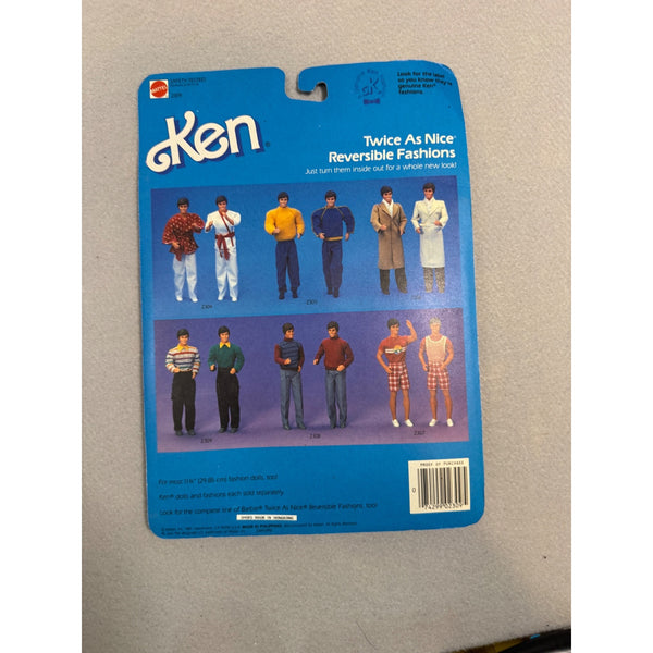 Ken Mattel Twice as Nice Reversible Fashions 2309 Outfit 1980s Ken Doll NWB