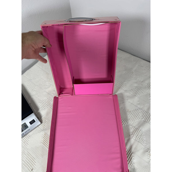 Barbie 1985 Fashion Doll Case Pink with Handle and Interior Storage Vintage