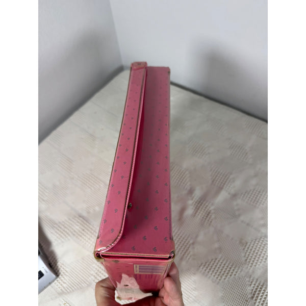 Barbie 1985 Fashion Doll Case Pink with Handle and Interior Storage Vintage