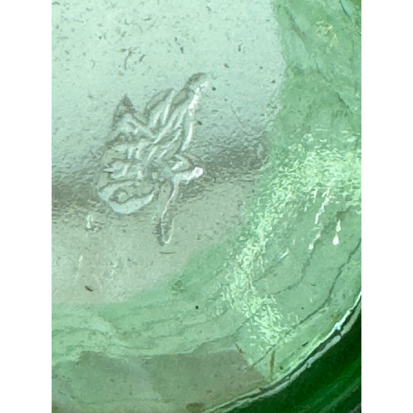 Akro Agate Miniature Tumbler Set of 6 Emerald Green Vintage 1930s Glassware