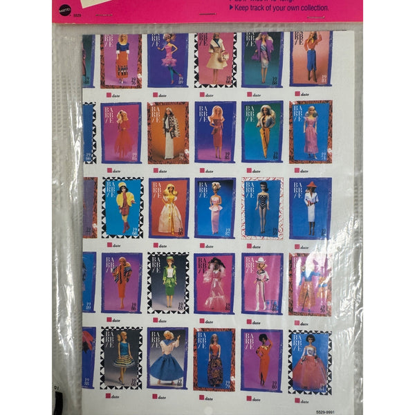 Barbie Collector Trading Cards Poster First Edition 1990 Mattel 5529New Sealed