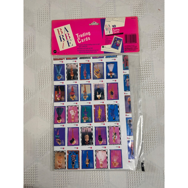 Barbie Collector Trading Cards Poster First Edition 1990 Mattel 5529New Sealed