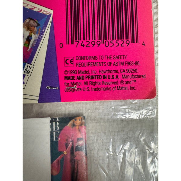Barbie Collector Trading Cards Poster First Edition 1990 Mattel 5529New Sealed