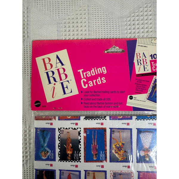 Barbie Collector Trading Cards Poster First Edition 1990 Mattel 5529New Sealed