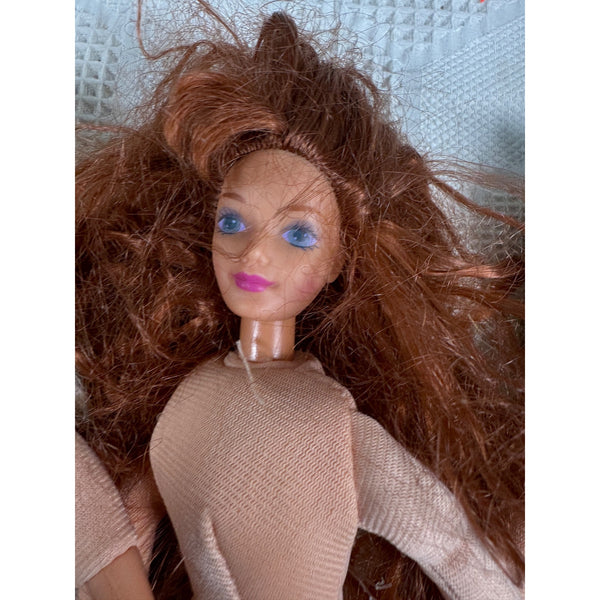 Vintage Lot Of 4 Mattel Bed Time Barbie Dolls With Soft Fabric Bodies 1990s