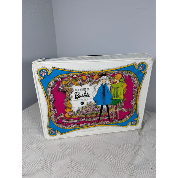 The World Of Barbie 1968 Vintage Double Doll Case By Mattel With Floral Design