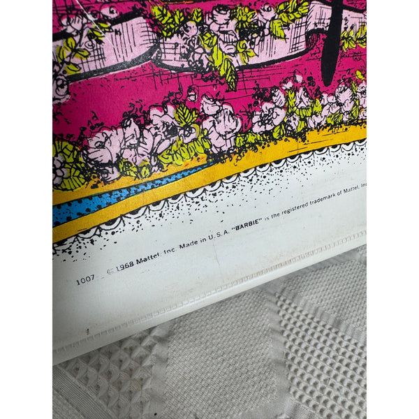 The World Of Barbie 1968 Vintage Double Doll Case By Mattel With Floral Design