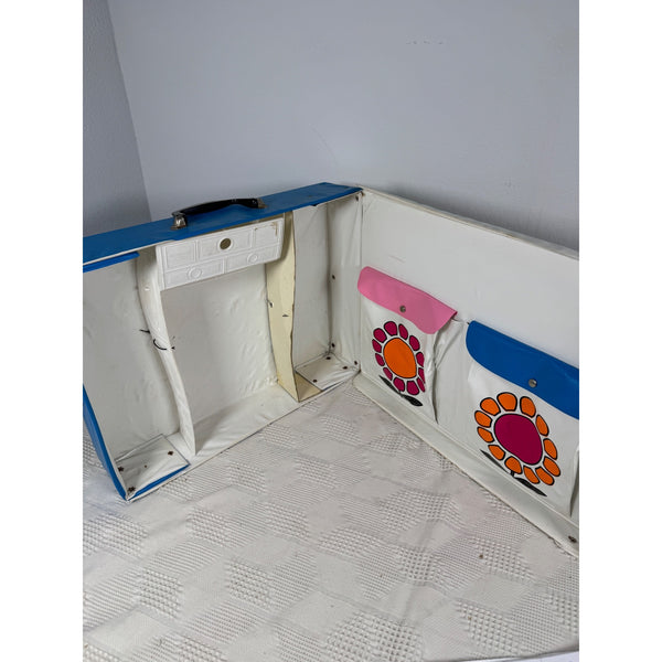 The World Of Barbie 1968 Vintage Double Doll Case By Mattel With Floral Design