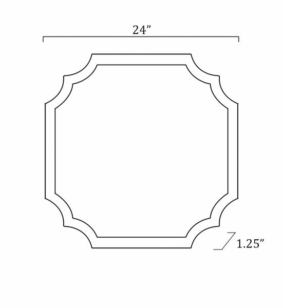 Abangay Gold Mirror dimensions