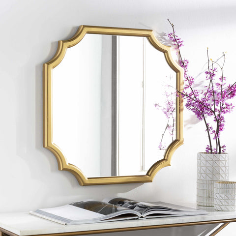 Abangay Gold Mirror scalloped edge