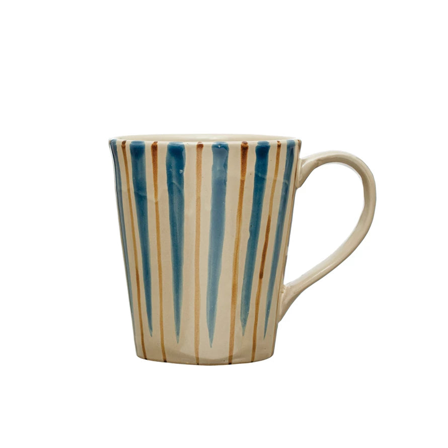 14 oz. Hand-Painted Stoneware Mug