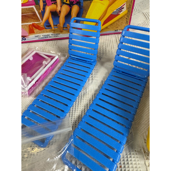 Tropical Barbie Hawaiian Surf Set Playset Vintage 1986 Mattel Arco Accessories