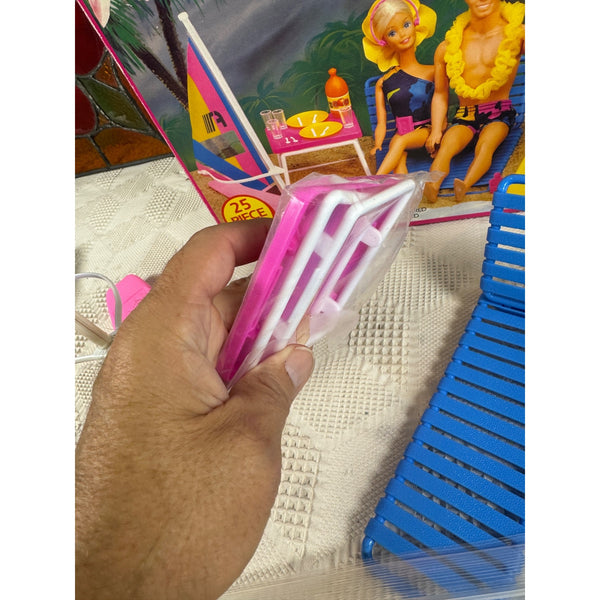 Tropical Barbie Hawaiian Surf Set Playset Vintage 1986 Mattel Arco Accessories